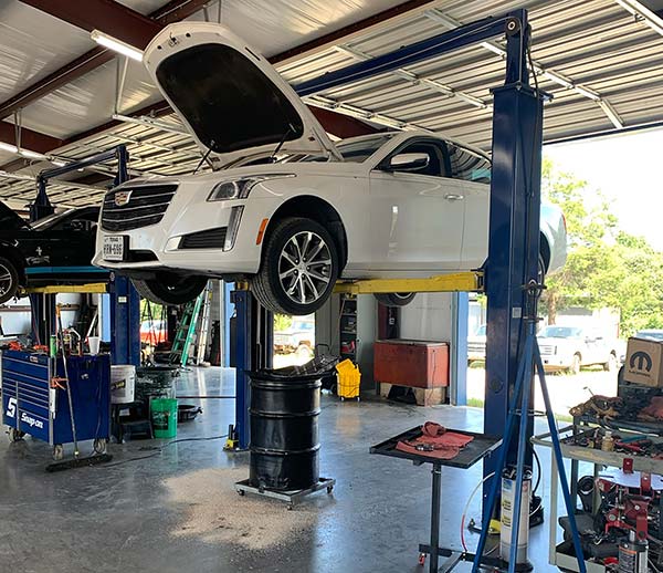 Inside Transmission Repair Shop